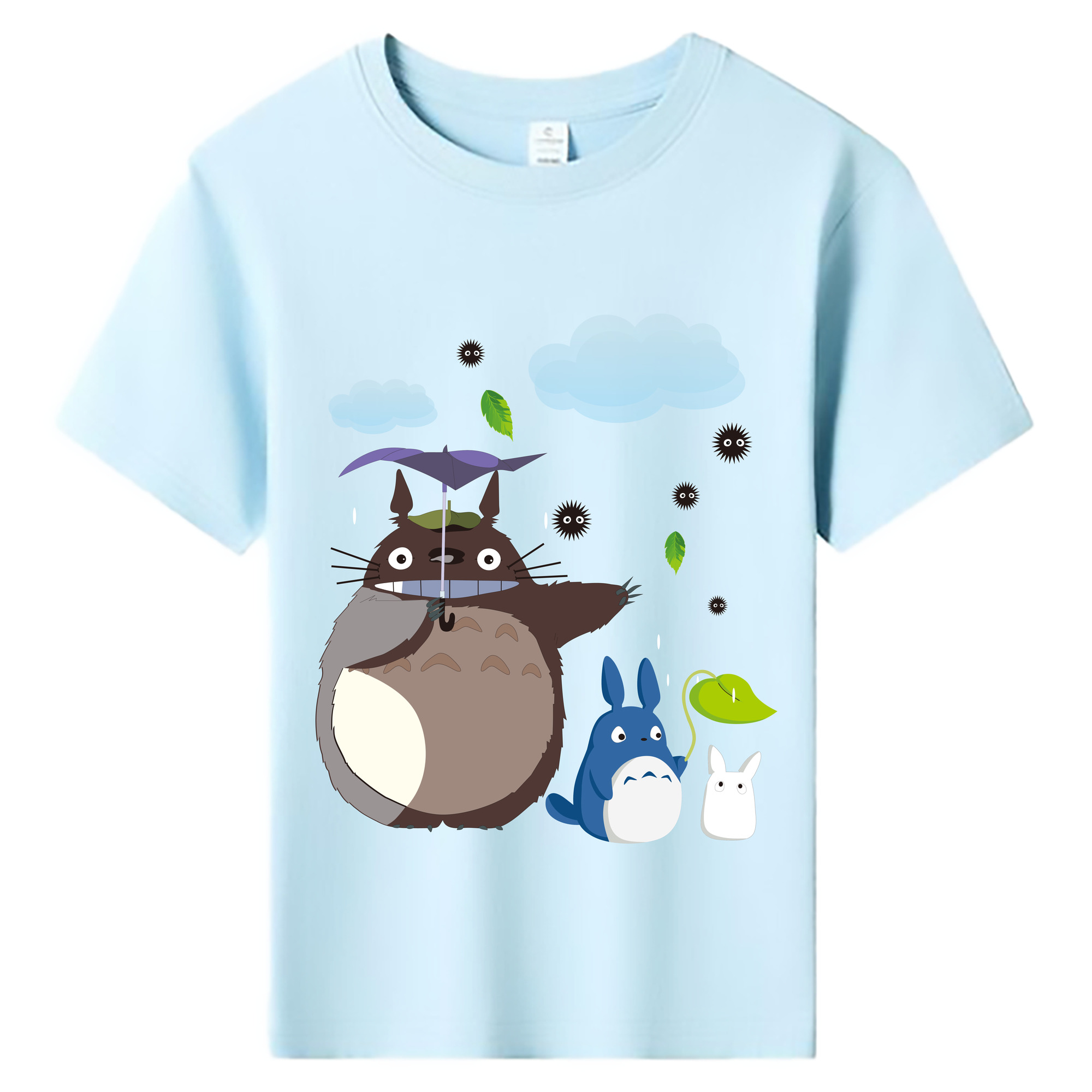 （画像用） となりのトトロ 草壁メイ 草壁サツキ My Neighbor Totoro Satsuki Kusakabe Mei Kusakabe 綿100％キッズTシャツ（フロントプリント）
